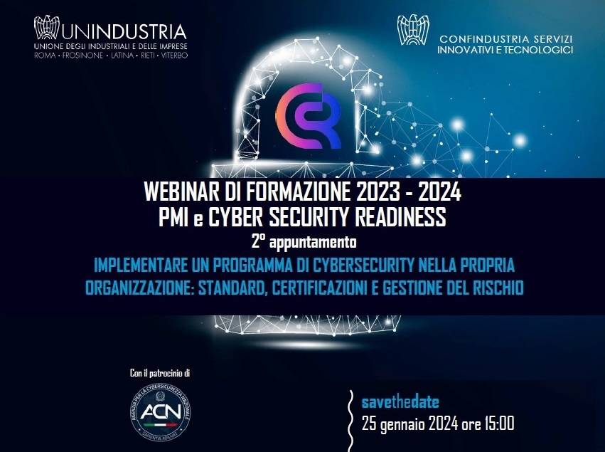 Webinar gratuito Cybersicurezza