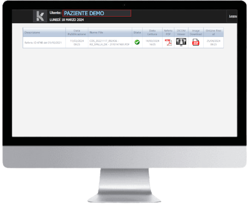 Portale per il ritiro dei referti on-line